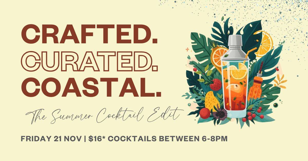Summer cocktail banner
